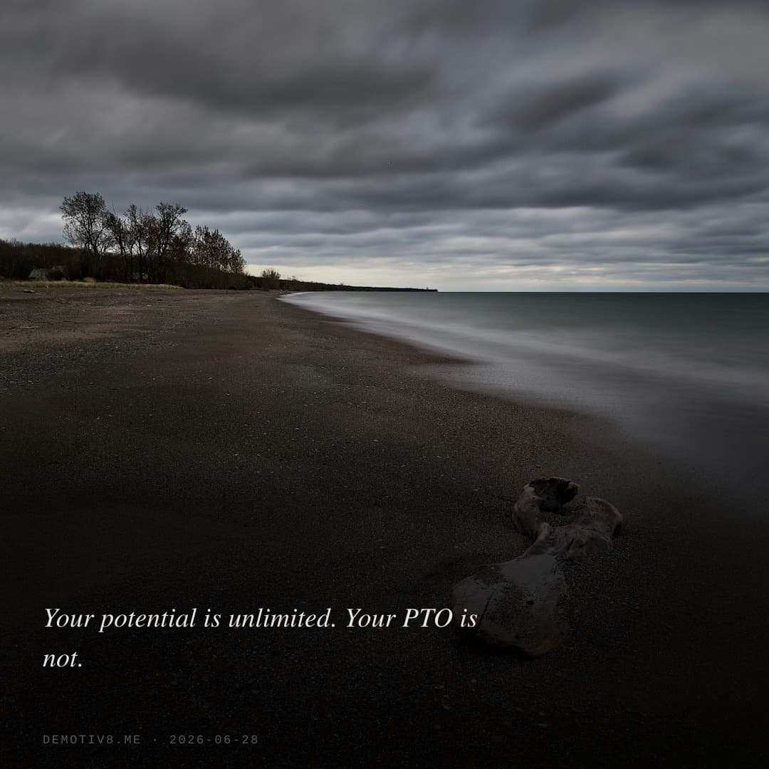 Your potential is unlimited. Your PTO is not.