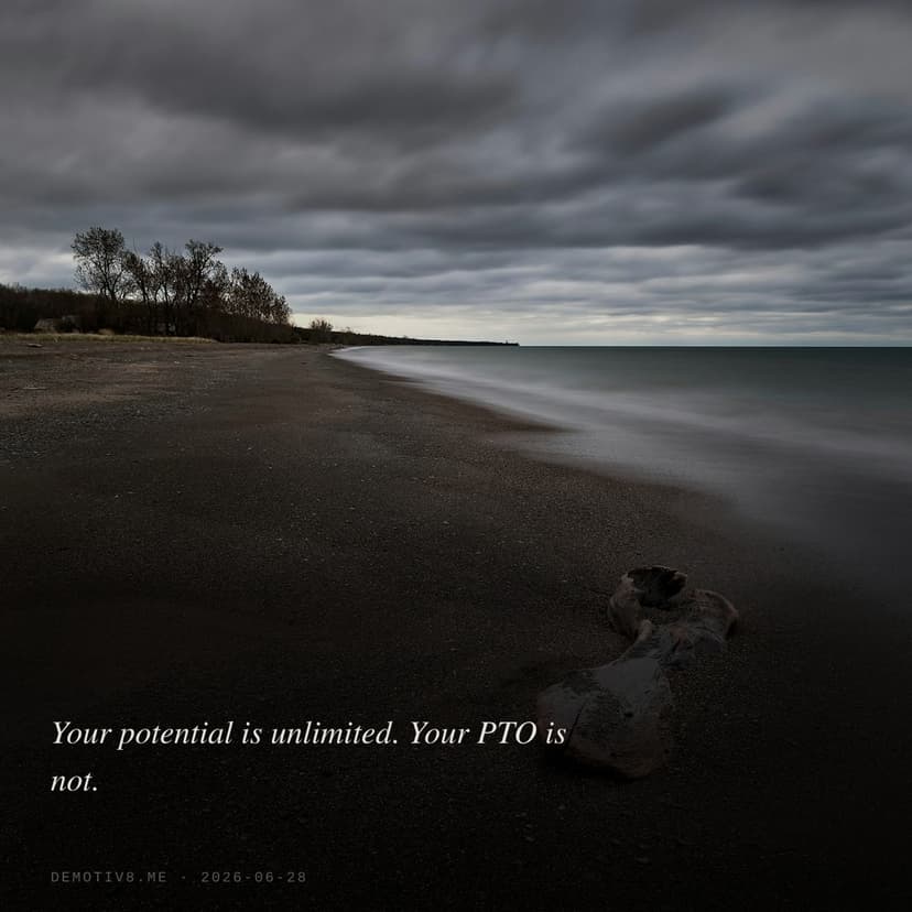 Your potential is unlimited. Your PTO is not.